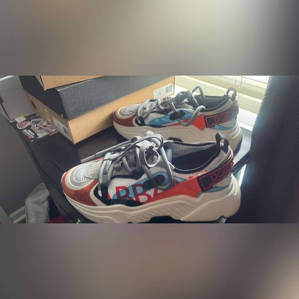 Dolce & Gabbana Mixed Material Sneakers Sz 44 - Picture 5 of 5